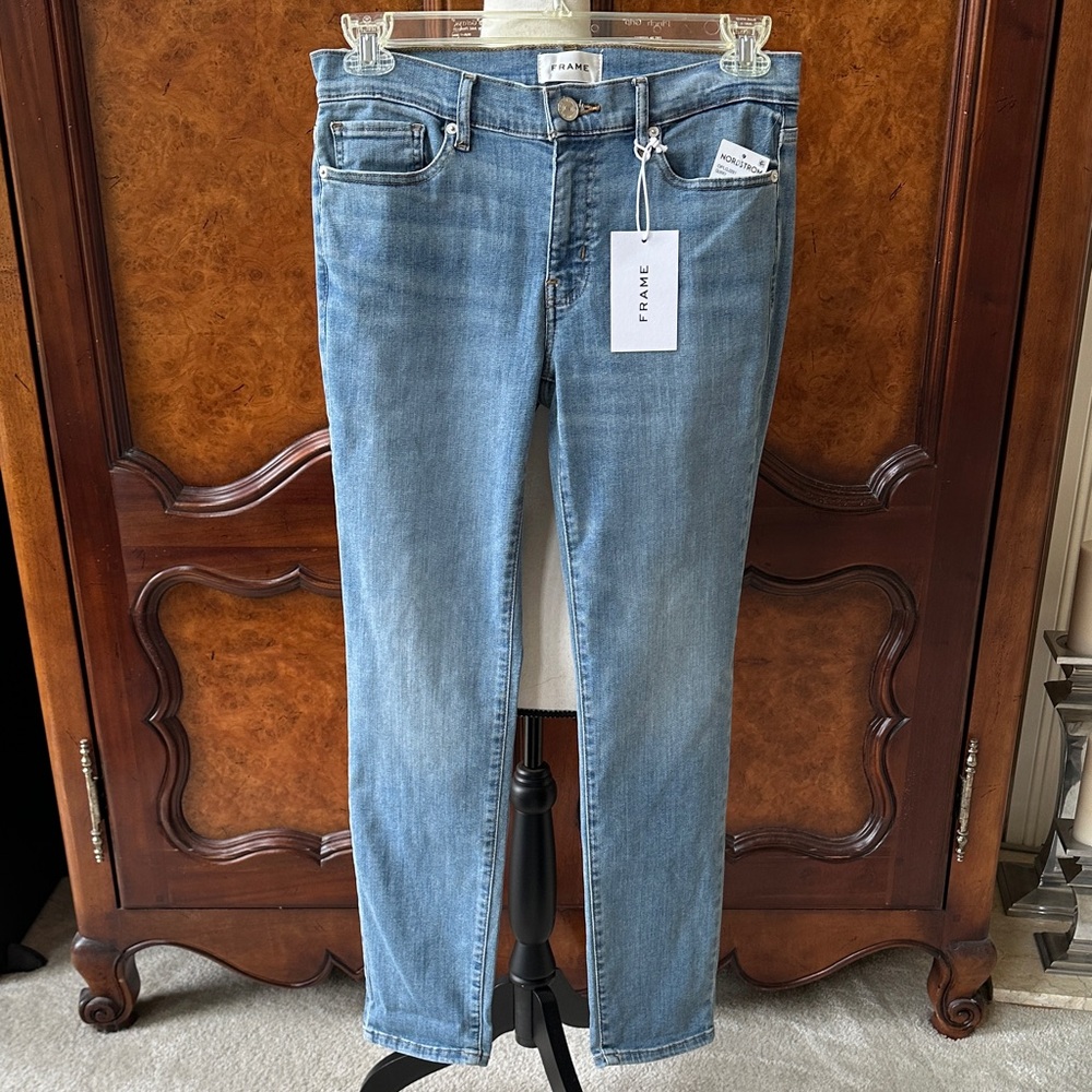 Frame Le Garcon Mid Rise Crop Boyfriend Jeans - Picture 4 of 11